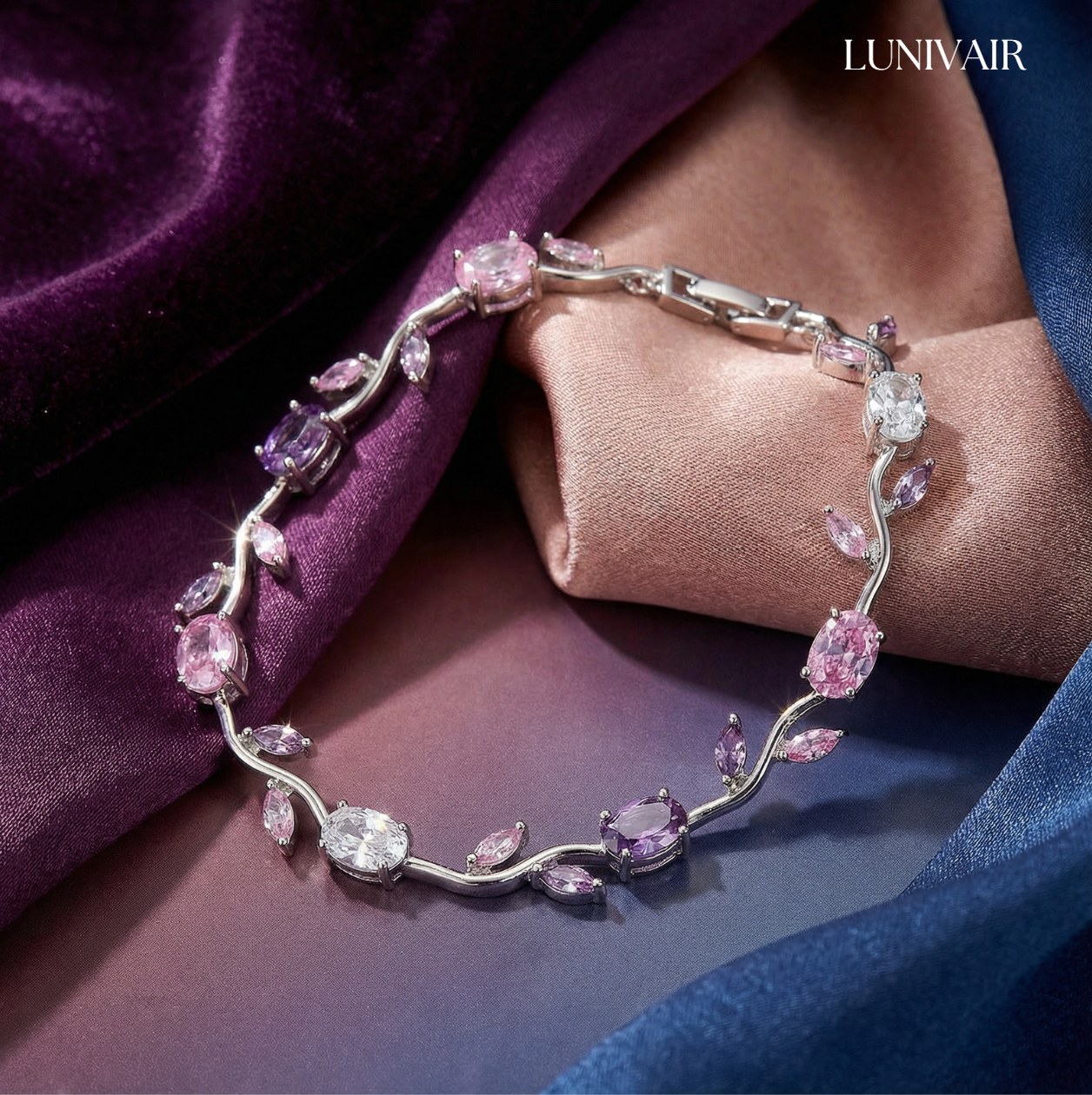 Kristall-Blüten-Armband