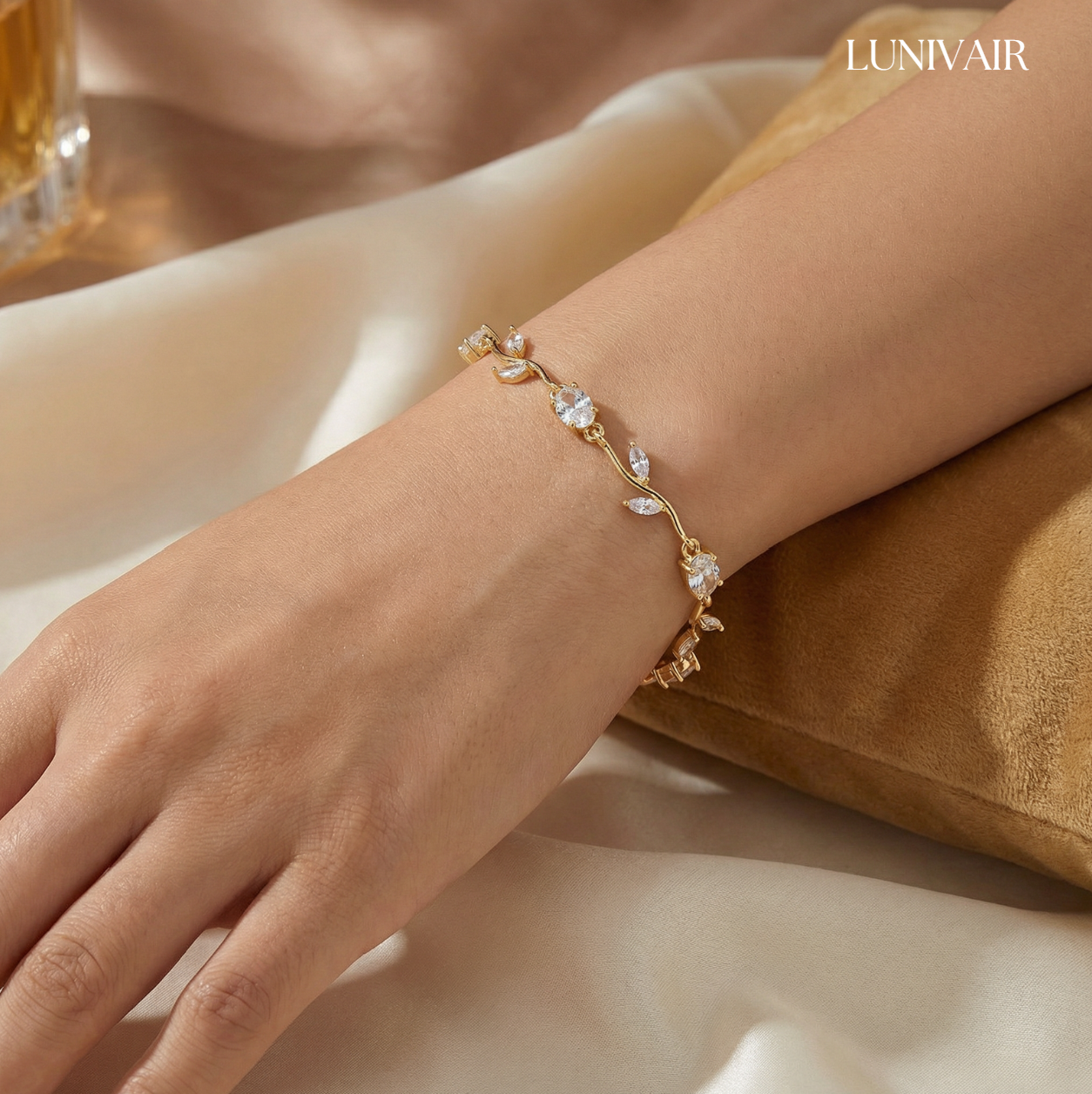 Kristall-Blüten-Armband