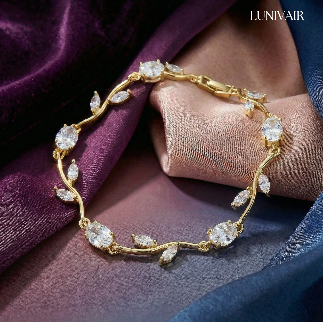 Kristall-Blüten-Armband